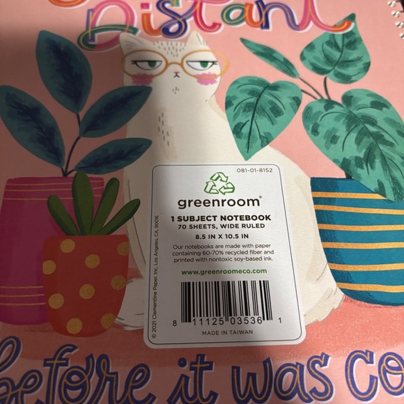 Cat Wide ruled NoteBook - Picture 3 of 3